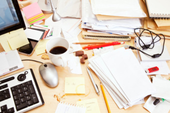 A Messy Desk and Making Way For Michigan Cleaning Services