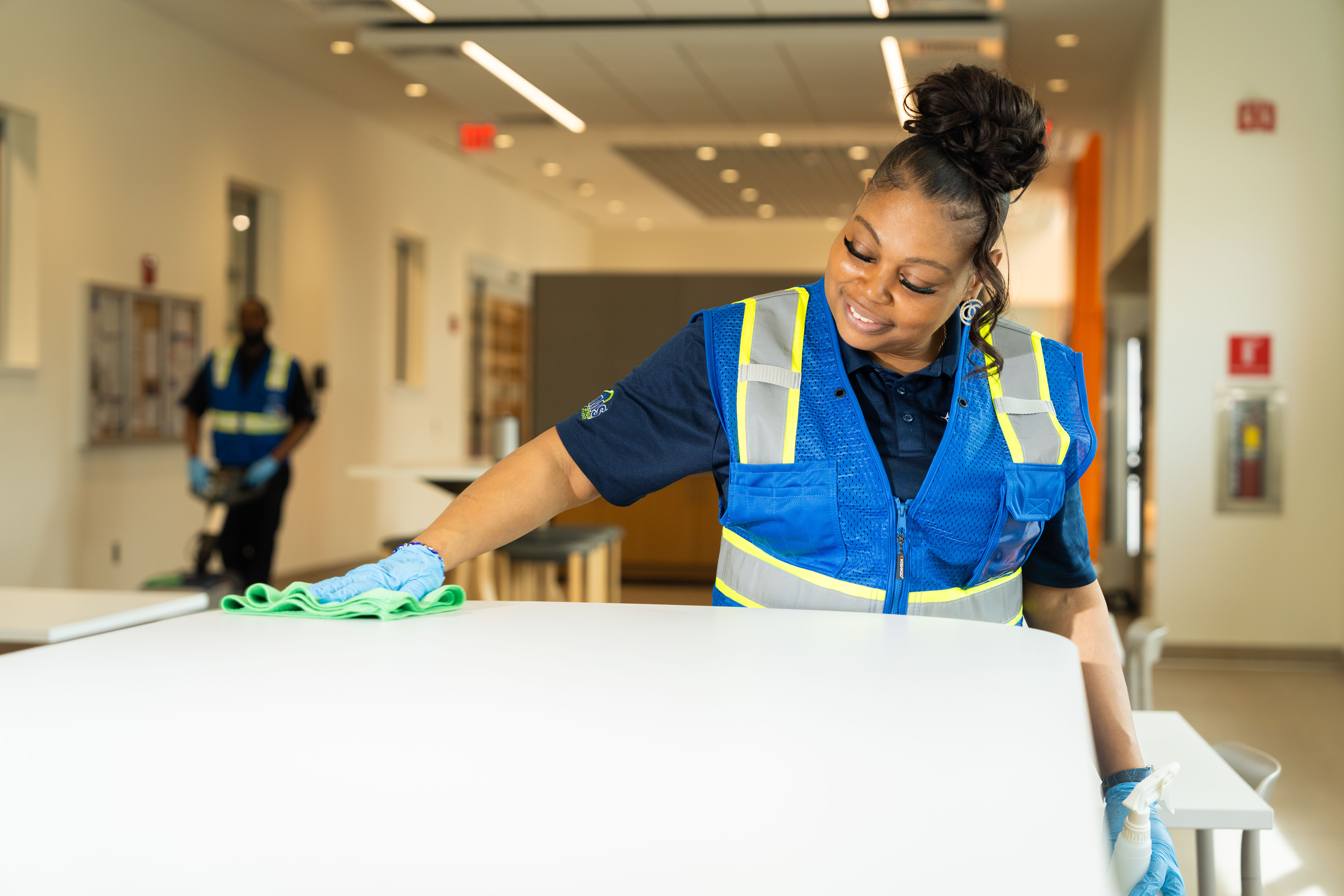 Cleaning Cafeteria
